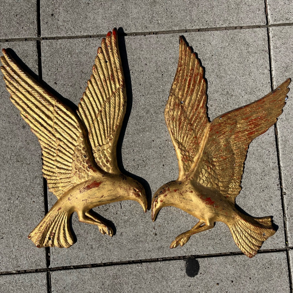 Rare 1960s Metal Bird Wall Decor Vintage